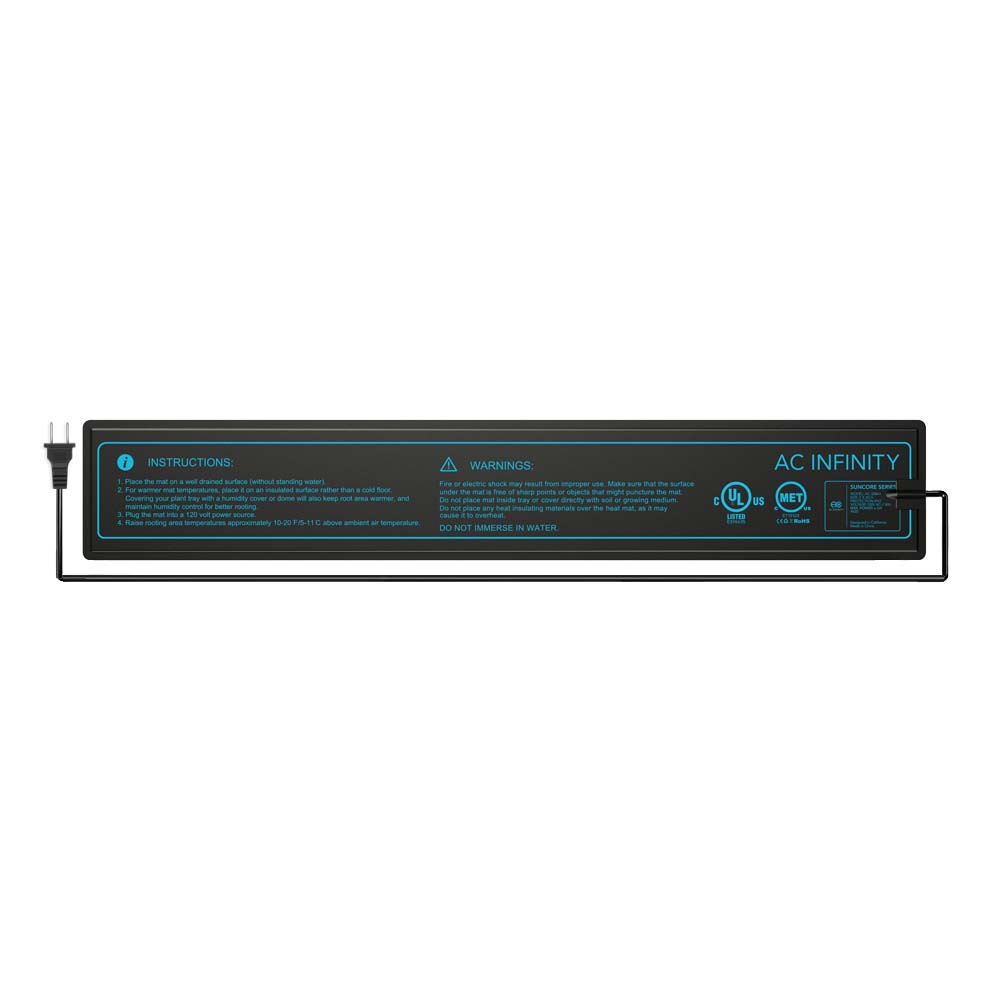 SUNCORE A1, Seedling Heat Mat, IP-67 Waterproof, 3" x 20"
