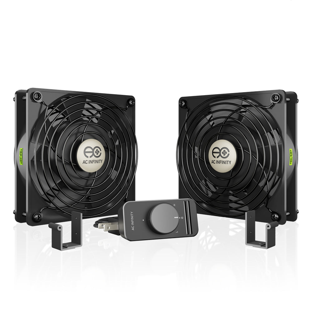 AXIAL S1225D, 120V AC Muffin Cooling Fan, Dual 120mm x 120mm x 25mm
