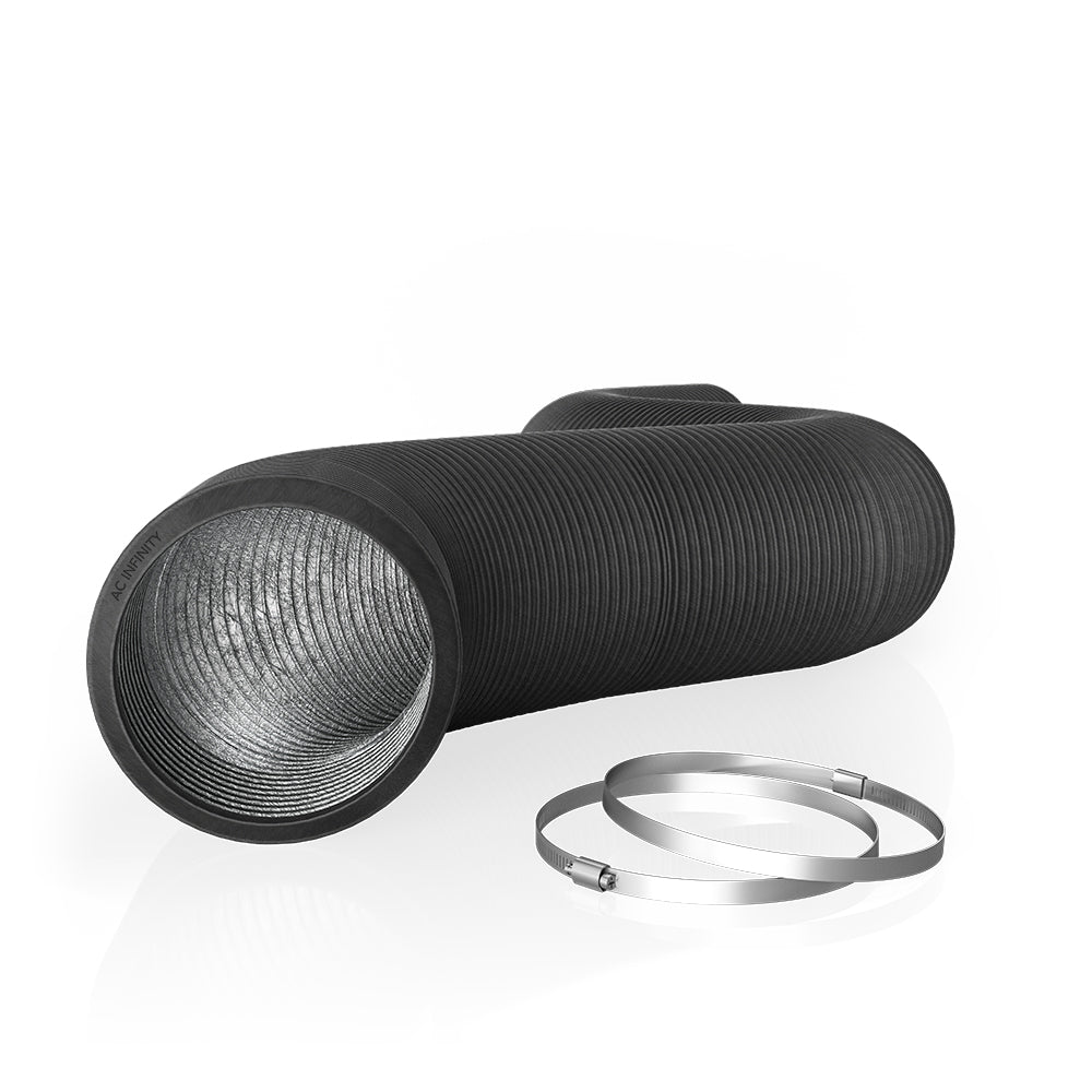 Flexible Ducting 8", Durable Four-Layer Aluminum 25' Long