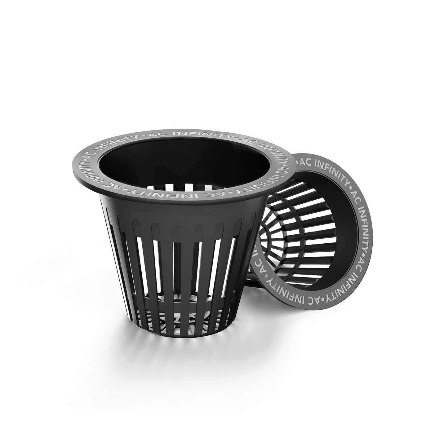 Mesh Net Cups 2", Slotted Pots with Wide Lips, 50-Pack