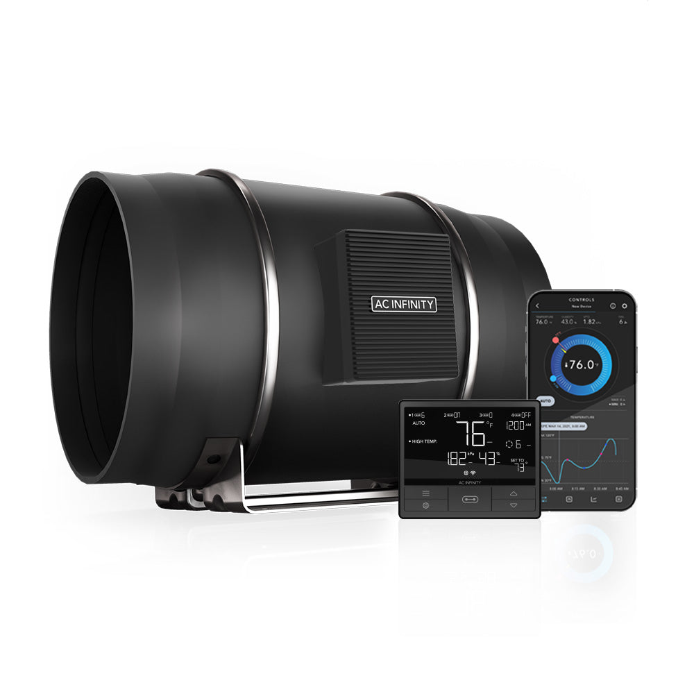 CLOUDLINE T12, Quiet Inline Fan 12" with Temperature Humidity VPD Controller