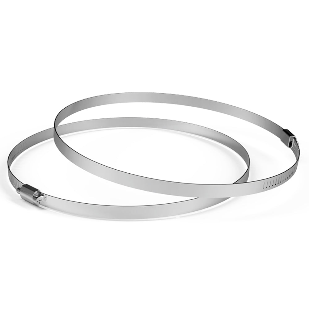 Duct Clamps 10", Rustproof Stainless Steel, 2-Pack