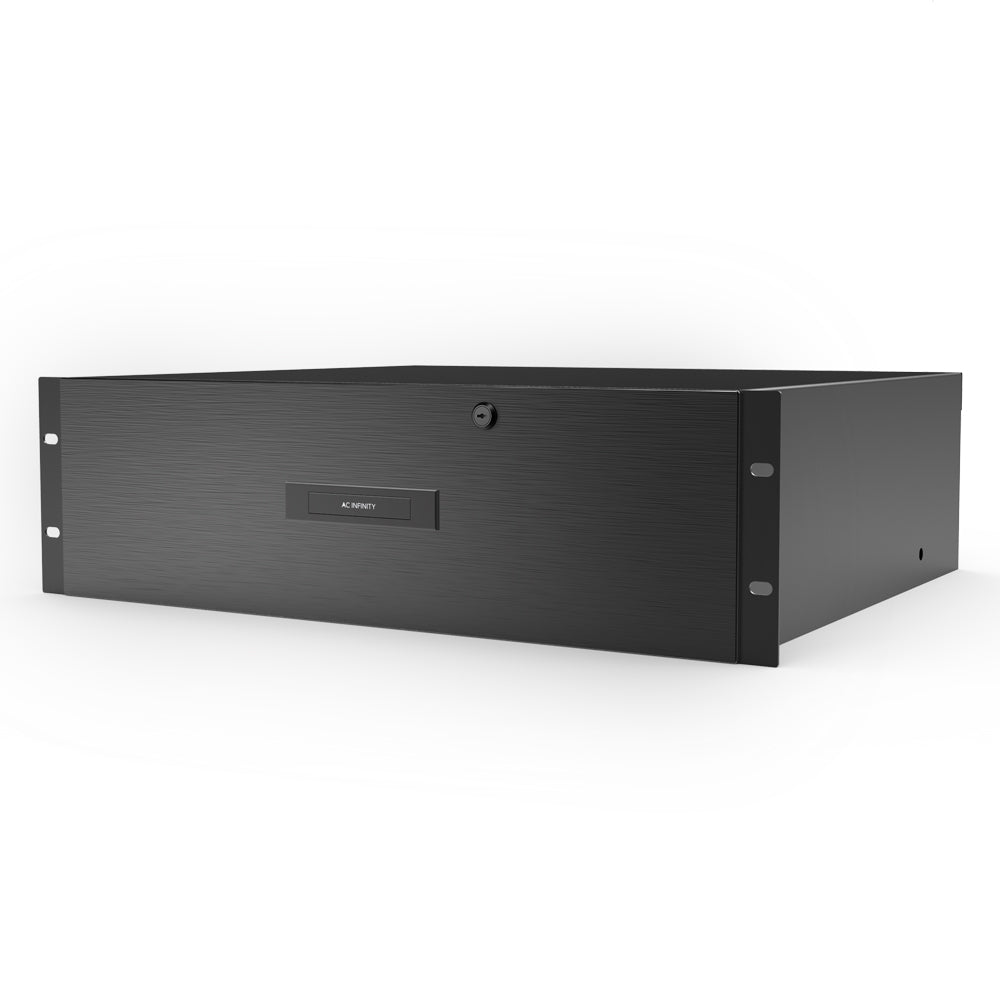 Heavy-Duty Rack Drawer with Aluminum Faceplate, 3U