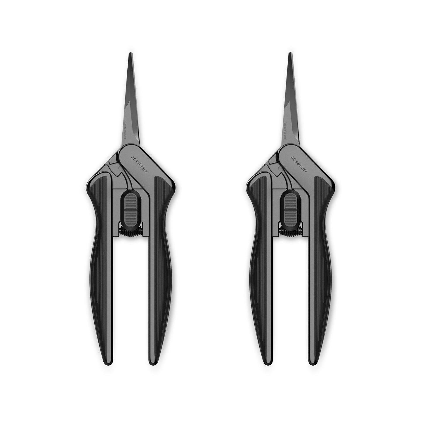 Ergonomic Pruning Shear 6.6”, Stainless Steel Straight-Blades 2-Pack