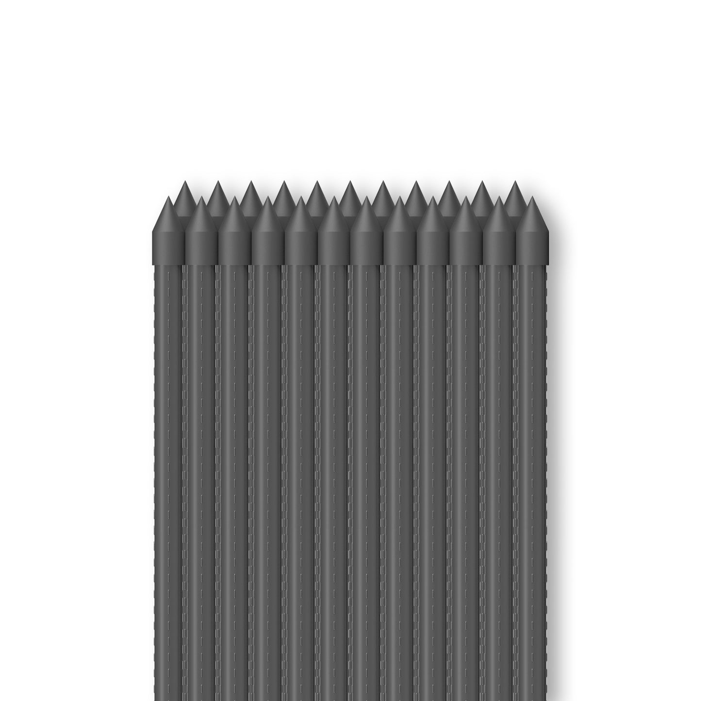 Garden Plant Stakes 2', Steel with UV Resistant Coating, 25-Pack