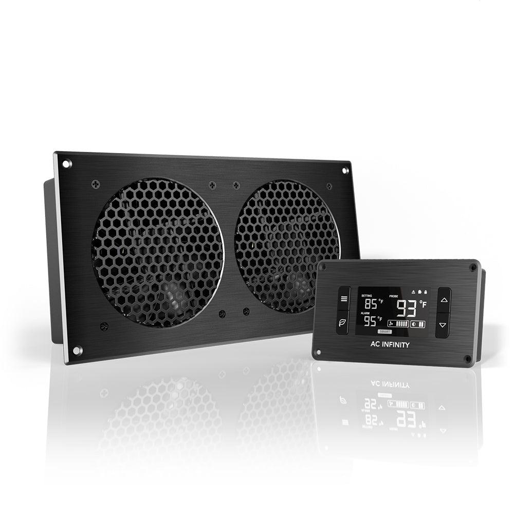 AIRPLATE T7, Quiet Cabinet Cooling Fan 12" with Temperature Controller