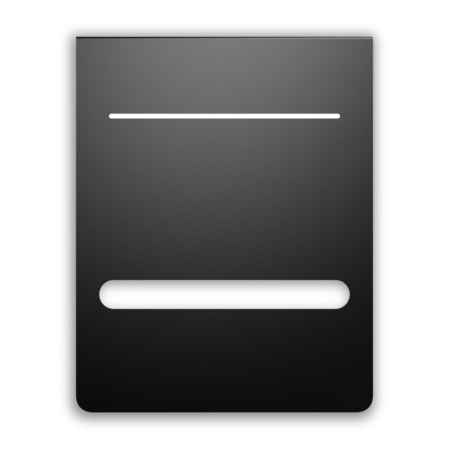 Grow Tent Mounting Plate, Steel, Powder Coat Black, 6" x 7"
