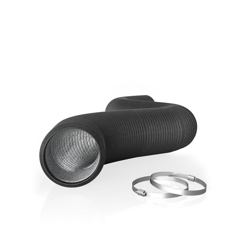 Flexible Ducting 4", Durable Four-Layer Aluminum 8' Long