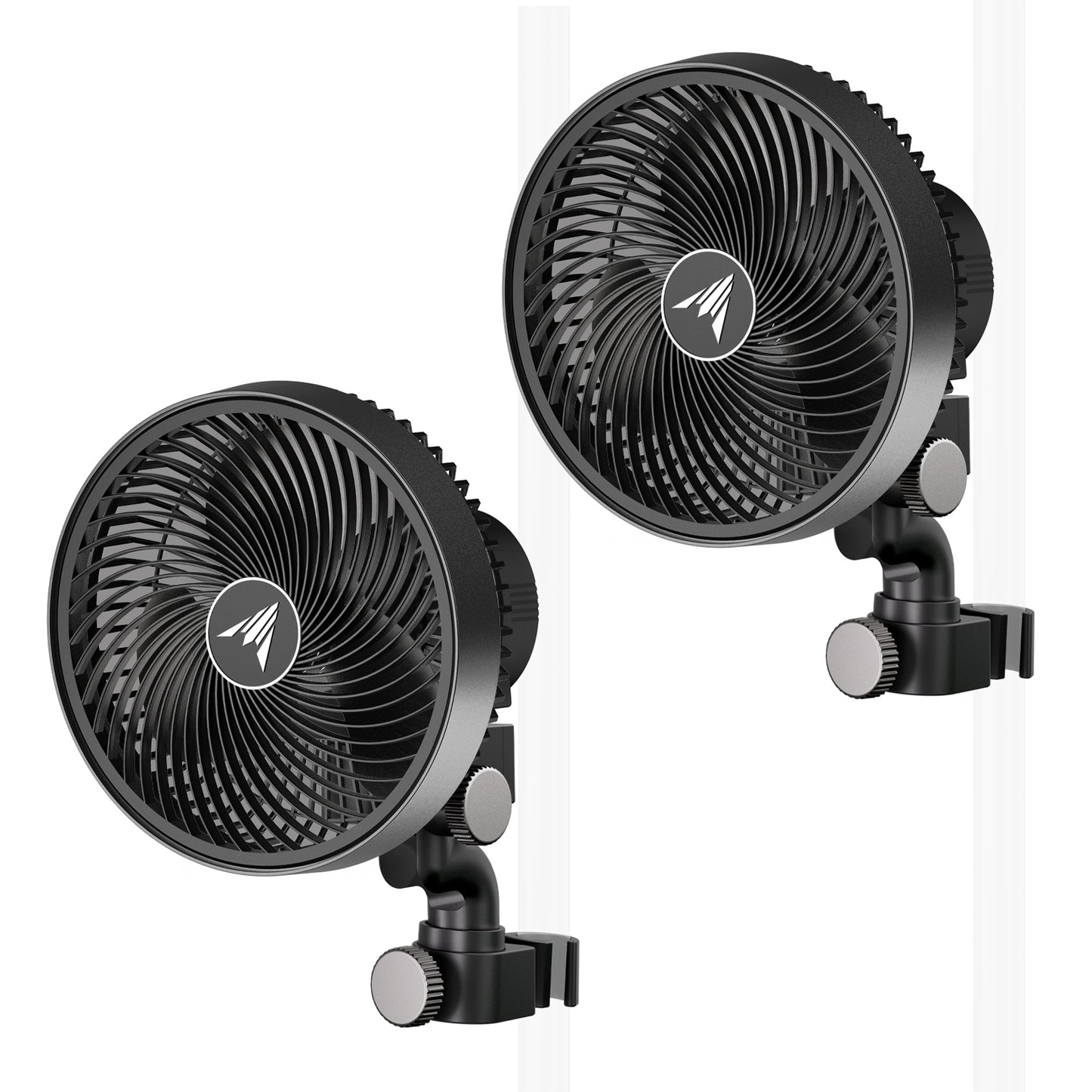 CLOUDRAY S6 2-Pack, Grow Tent Clip Fan 6" with 10 Speeds and Dynamic Wind