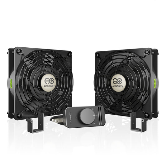 AXIAL S1225D, 120V AC Muffin Cooling Fan, Dual 120mm x 120mm x 25mm