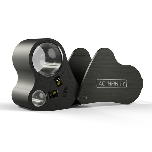 Jewelers Loupe, Pocket Magnifying Glass with LED Light & Dual Lenses
