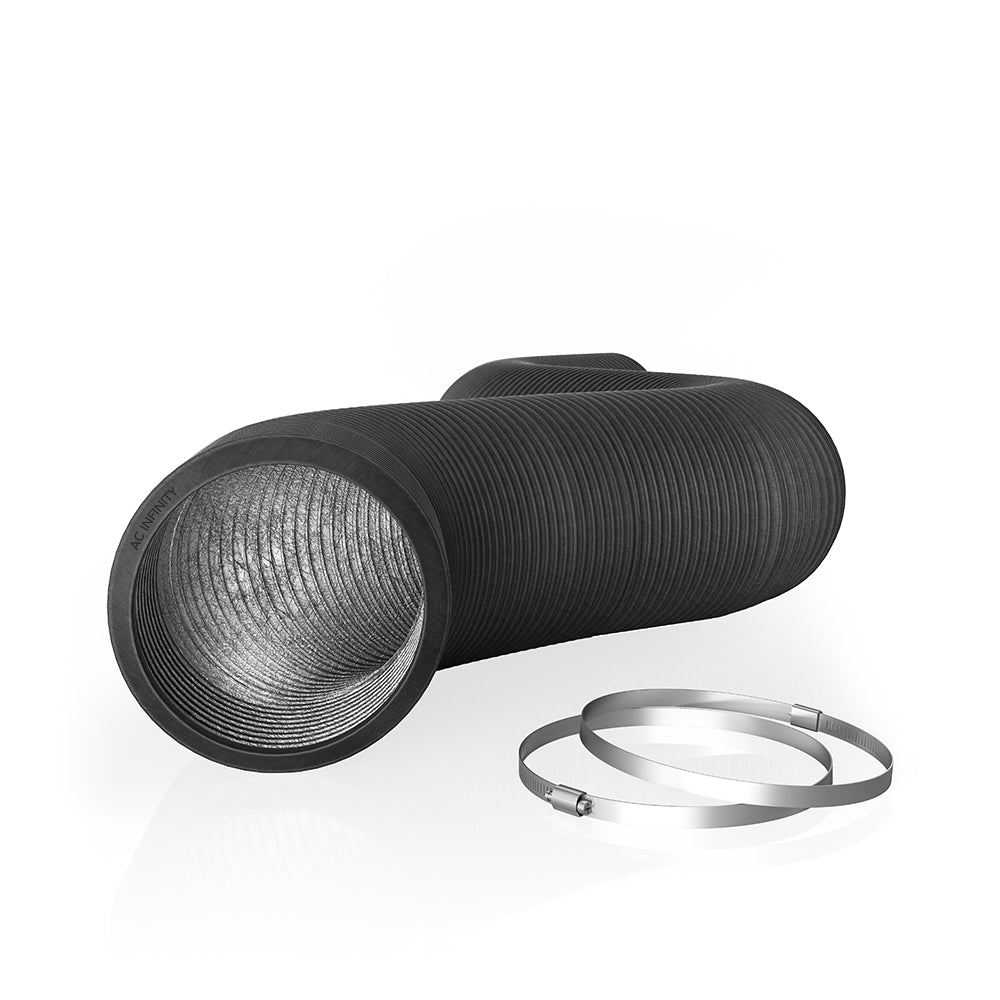 Flexible Ducting 12", Durable Four-Layer Aluminum 8' Long