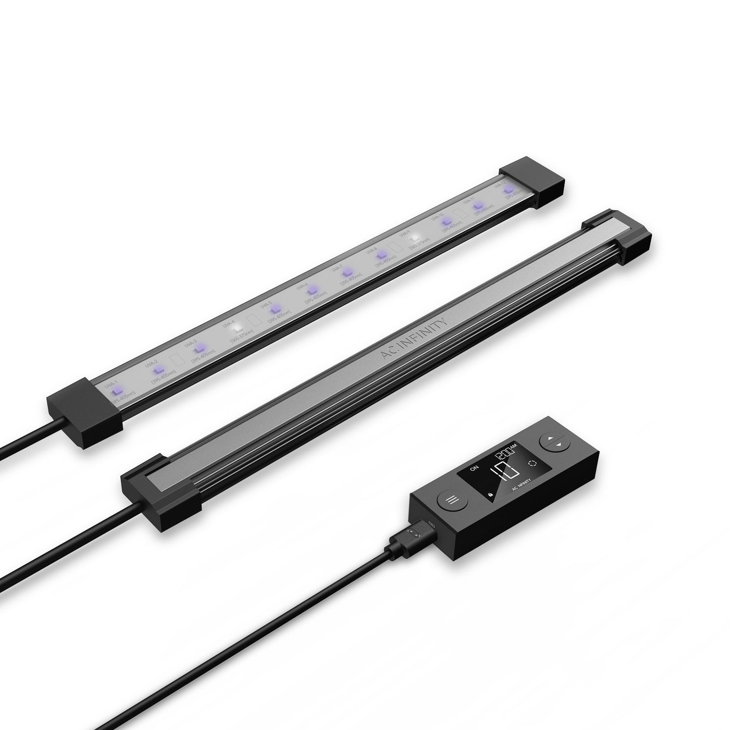IONBEAM U2, Supplemental Grow Light Bars 11", Targeted UV Spectrum LED 2-Bar Kit