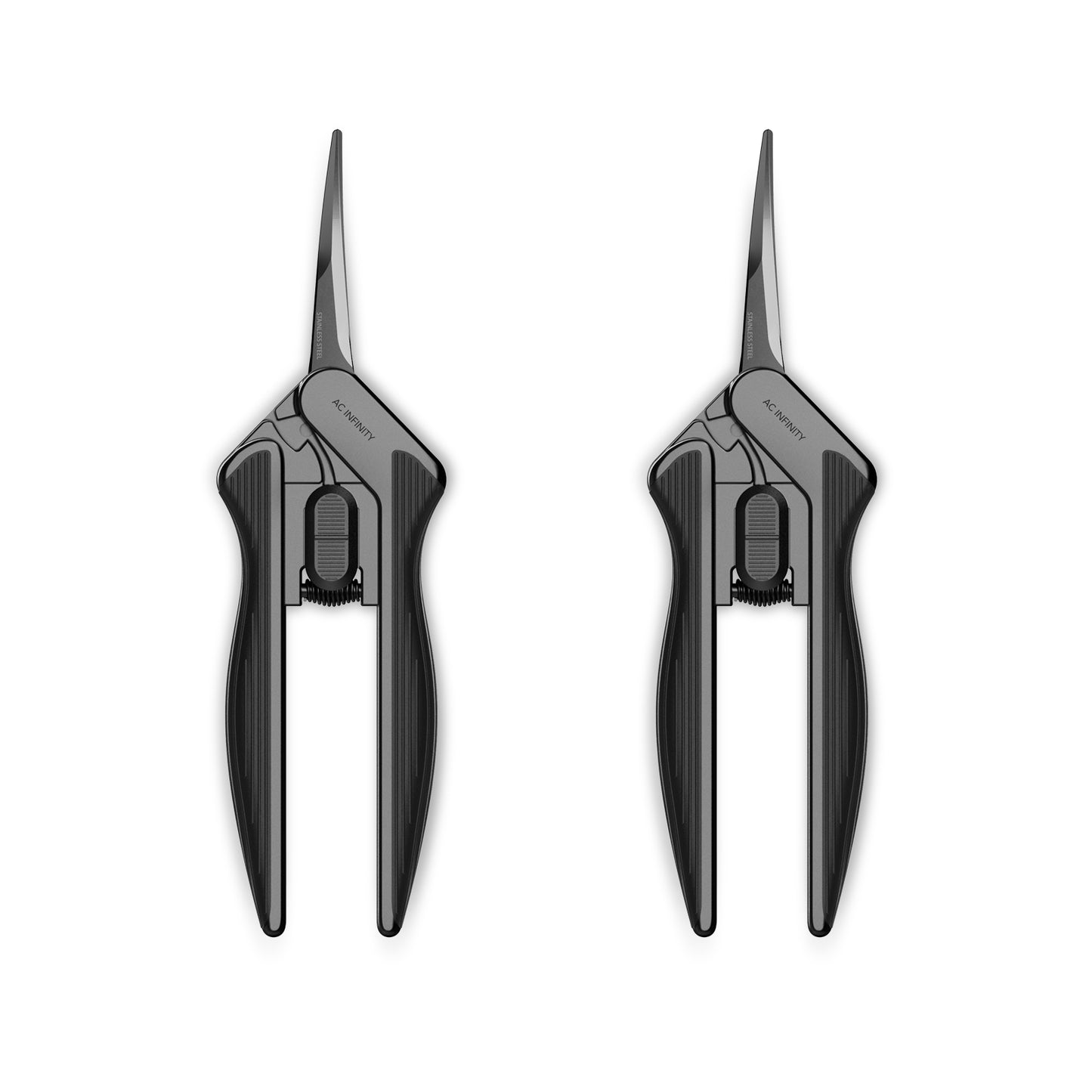 Ergonomic Pruning Shear 6.6”, Stainless Steel Curved-Blades 2-Pack