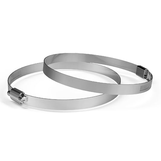 Duct Clamps 4", Rustproof Stainless Steel, 2-Pack