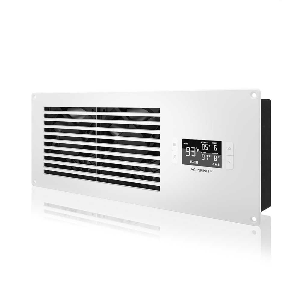 AIRFRAME T7, AV Equipment Closet Fan, 17" White Exhaust