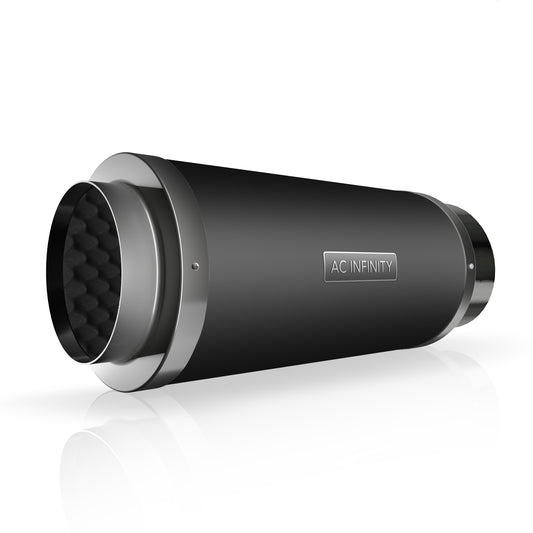 Inline Duct Silencer 8" Aluminum Noise Reduction Muffler