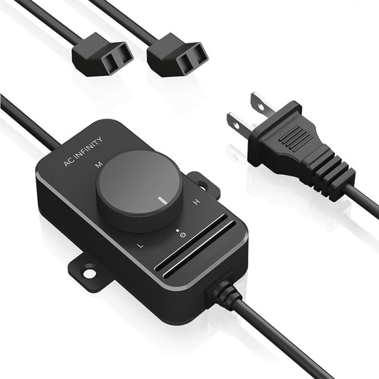 Fan Speed Controller for AC Axial Muffin Fans, Dual