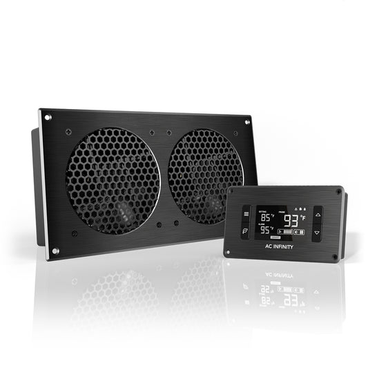 AIRPLATE T7, Quiet Cabinet Cooling Fan 12" with Temperature Controller