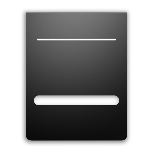 Grow Tent Mounting Plate, Steel, Powder Coat Black, 6" x 7"