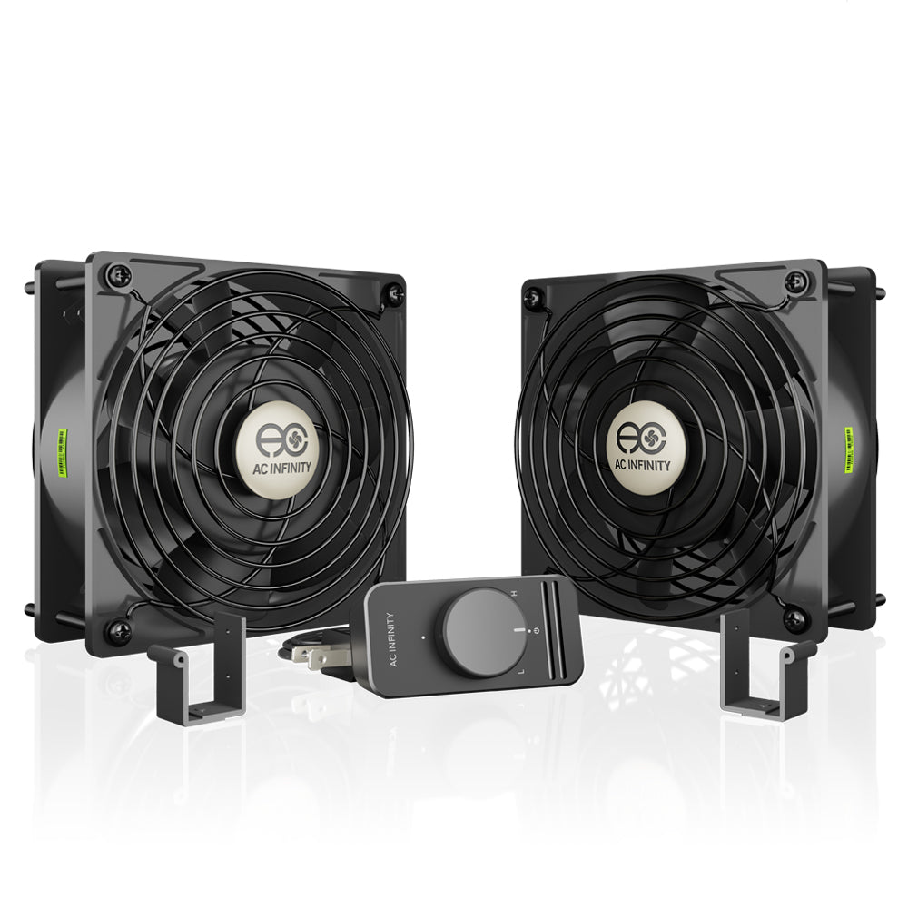 AXIAL S1238D, 120V AC Muffin Cooling Fan, Dual 120mm x 120mm x 38mm