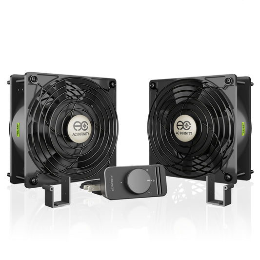 AXIAL S1238D, 120V AC Muffin Cooling Fan, Dual 120mm x 120mm x 38mm