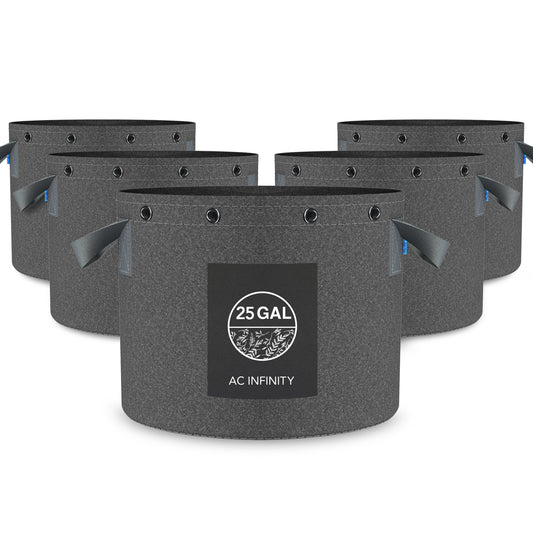 Heavy Duty Reusable Fabric Pots,  25 Gallon, 5-Pack