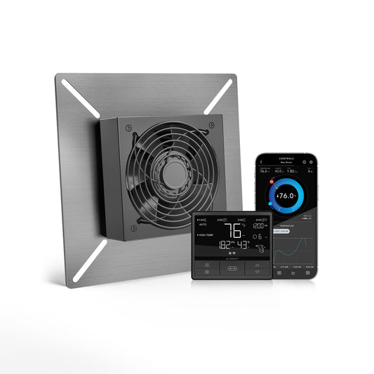 AIRTITAN T3, Crawlspace Ventilator Fan 6" with Temperature Humidity Controller